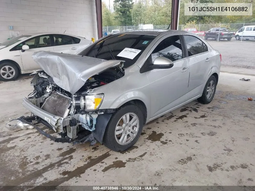 2014 Chevrolet Sonic Lt Auto VIN: 1G1JC5SH1E4106882 Lot: 40738946