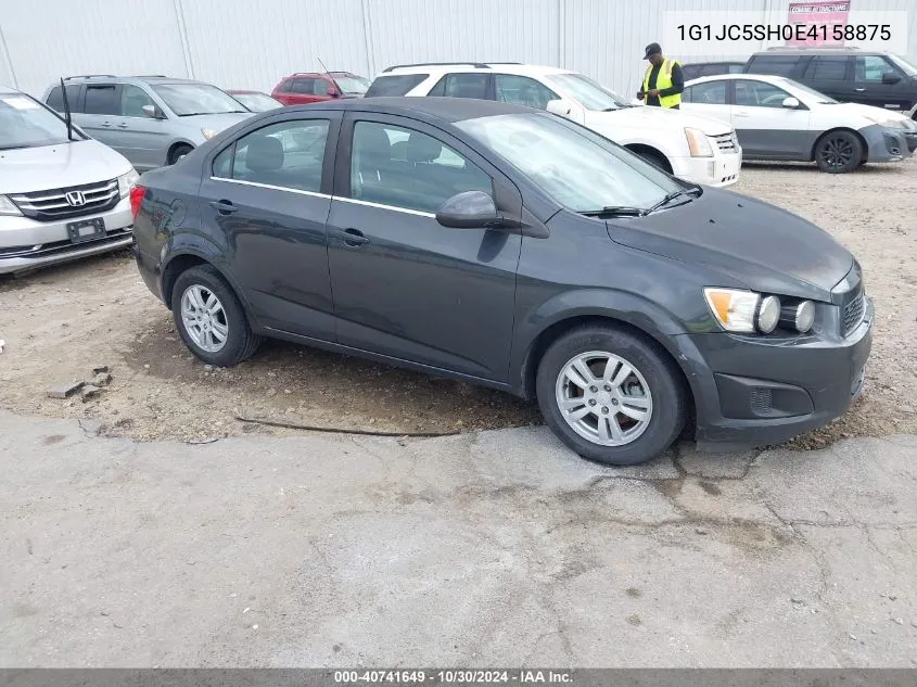 2014 Chevrolet Sonic Lt Auto VIN: 1G1JC5SH0E4158875 Lot: 40741649