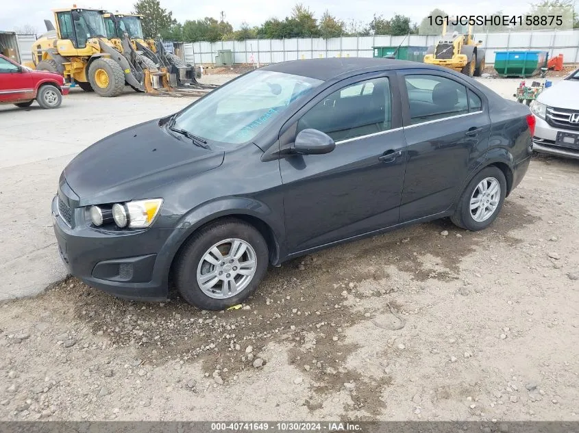 2014 Chevrolet Sonic Lt Auto VIN: 1G1JC5SH0E4158875 Lot: 40741649