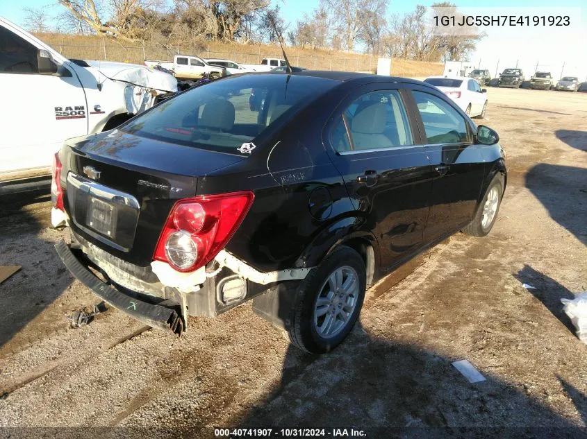 2014 Chevrolet Sonic Lt Auto VIN: 1G1JC5SH7E4191923 Lot: 40741907