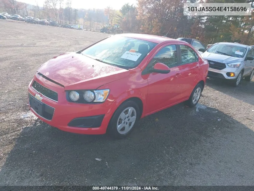 2014 Chevrolet Sonic Ls Auto VIN: 1G1JA5SG4E4158696 Lot: 40744379