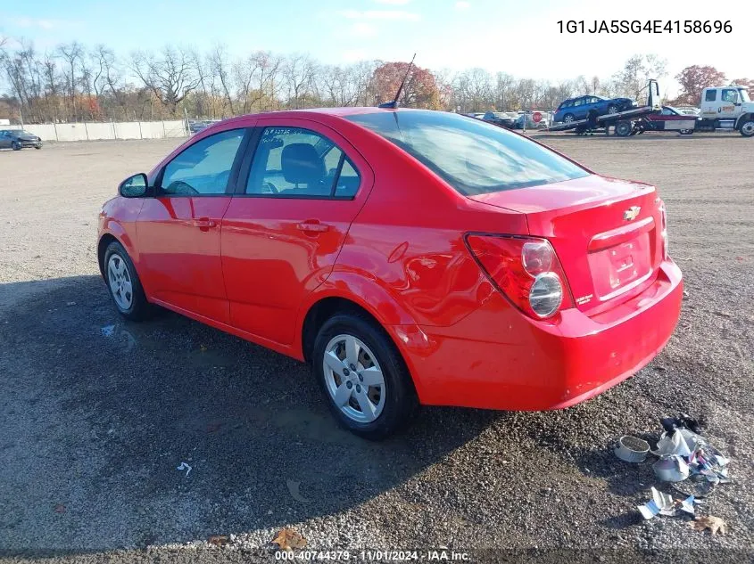 2014 Chevrolet Sonic Ls Auto VIN: 1G1JA5SG4E4158696 Lot: 40744379