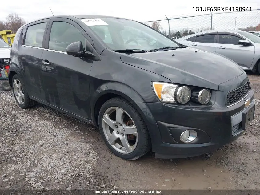 2014 Chevrolet Sonic Ltz Auto VIN: 1G1JE6SBXE4190941 Lot: 40754866