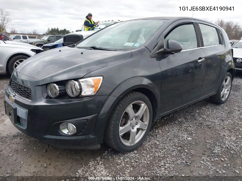 2014 Chevrolet Sonic Ltz Auto VIN: 1G1JE6SBXE4190941 Lot: 40754866