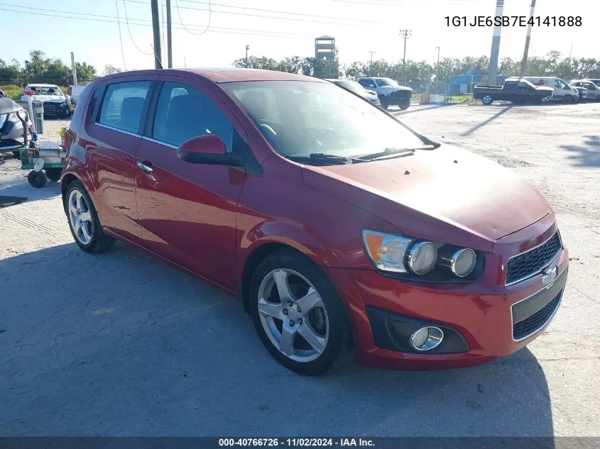 2014 Chevrolet Sonic Ltz Auto VIN: 1G1JE6SB7E4141888 Lot: 40766726