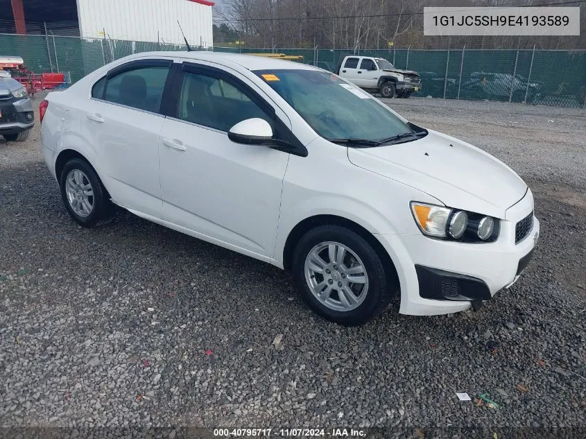 2014 Chevrolet Sonic Lt Auto VIN: 1G1JC5SH9E4193589 Lot: 40795717