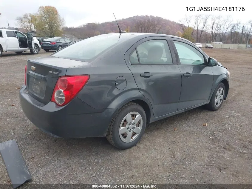 2014 Chevrolet Sonic Ls Auto VIN: 1G1JA5SH4E4181176 Lot: 40804862