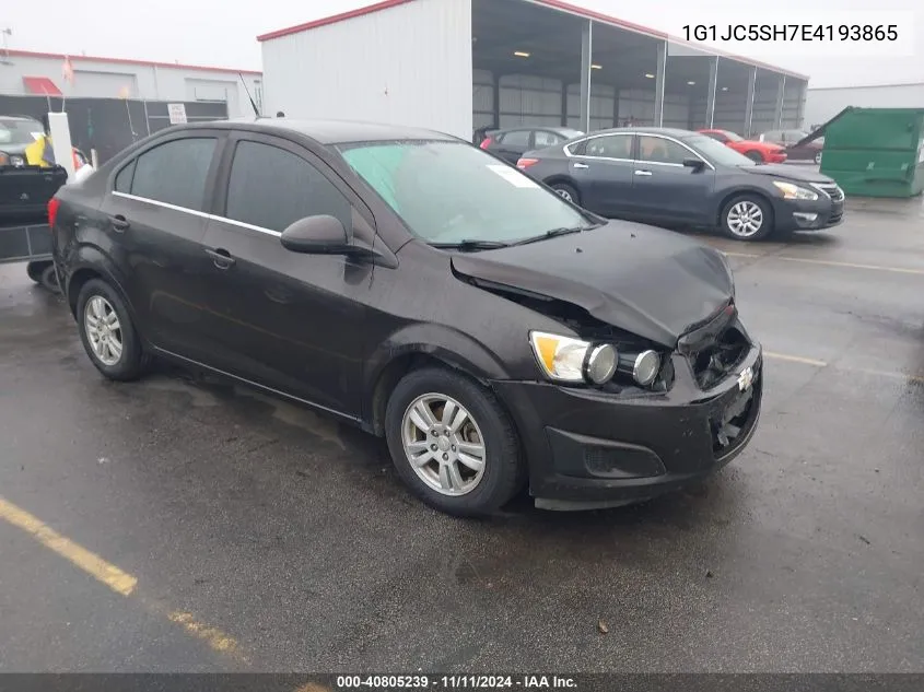 2014 Chevrolet Sonic Lt Auto VIN: 1G1JC5SH7E4193865 Lot: 40805239