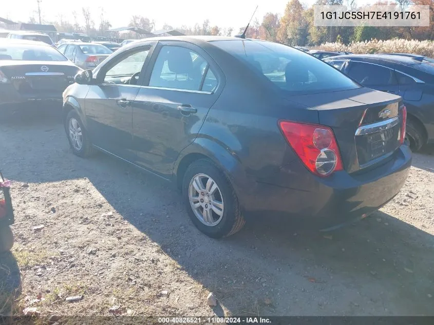 2014 Chevrolet Sonic Lt Auto VIN: 1G1JC5SH7E4191761 Lot: 40826521