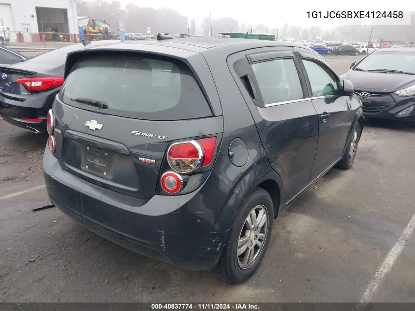 2014 Chevrolet Sonic Lt Auto VIN: 1G1JC6SBXE4124458 Lot: 40837774