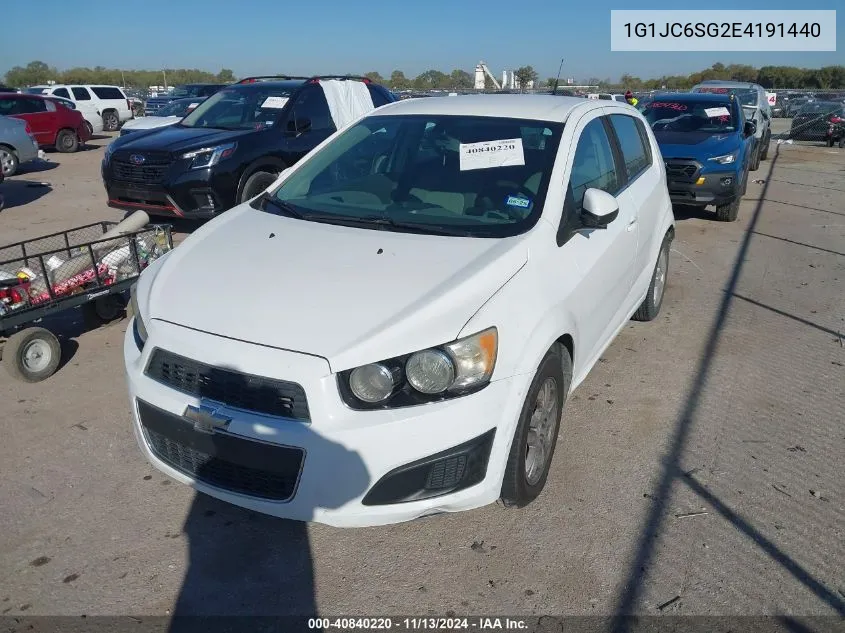 1G1JC6SG2E4191440 2014 Chevrolet Sonic Lt Auto