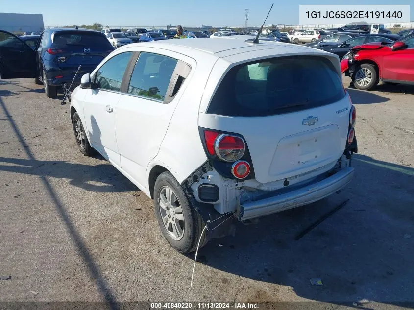 1G1JC6SG2E4191440 2014 Chevrolet Sonic Lt Auto