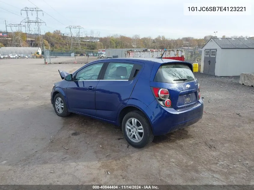 2014 Chevrolet Sonic Lt Auto VIN: 1G1JC6SB7E4123221 Lot: 40844404