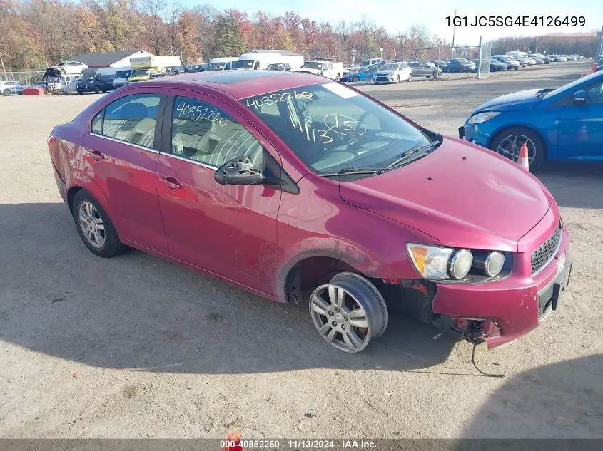 2014 Chevrolet Sonic Lt Auto VIN: 1G1JC5SG4E4126499 Lot: 40852260