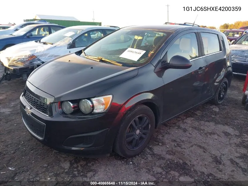 2014 Chevrolet Sonic Lt Auto VIN: 1G1JC6SHXE4200359 Lot: 40865648