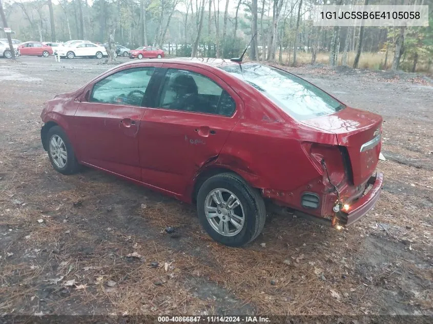 2014 Chevrolet Sonic Lt Auto VIN: 1G1JC5SB6E4105058 Lot: 40866847