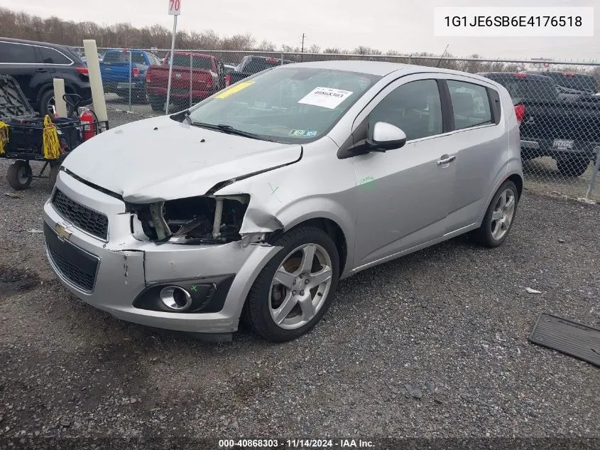 2014 Chevrolet Sonic Ltz Auto VIN: 1G1JE6SB6E4176518 Lot: 40868303