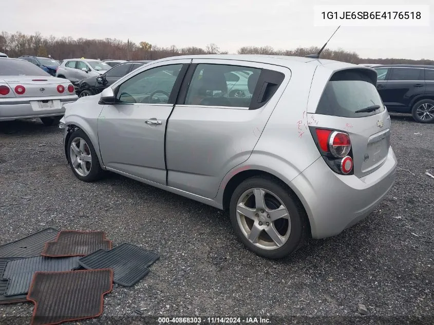 2014 Chevrolet Sonic Ltz Auto VIN: 1G1JE6SB6E4176518 Lot: 40868303