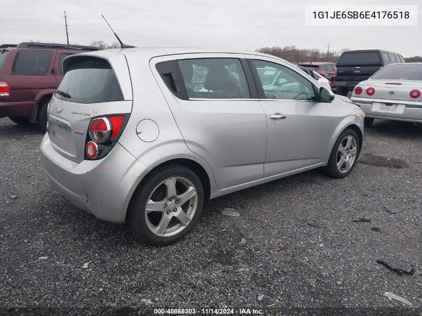 2014 Chevrolet Sonic Ltz Auto VIN: 1G1JE6SB6E4176518 Lot: 40868303