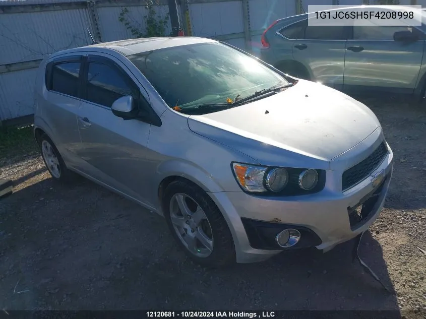 2015 Chevrolet Sonic VIN: 1G1JC6SH5F4208998 Lot: 12120681