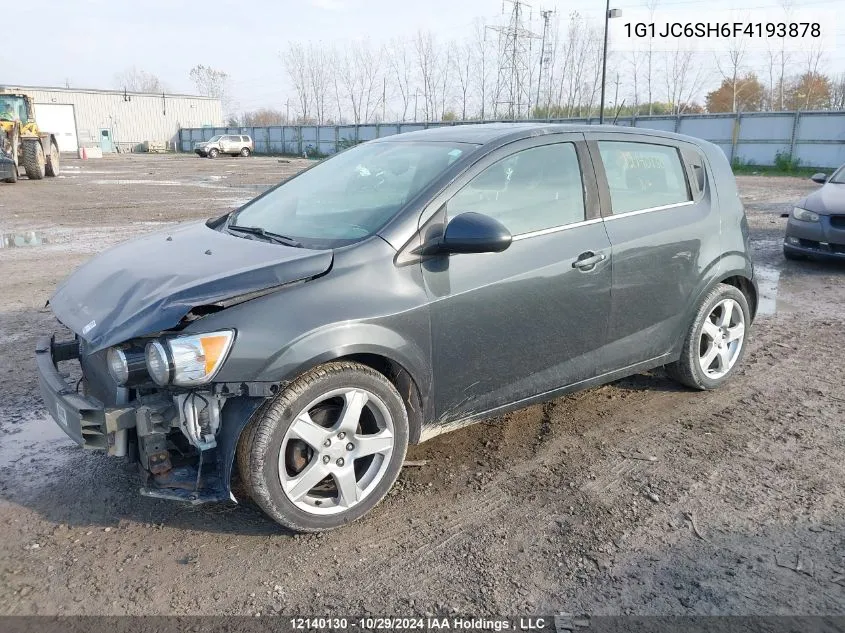 2015 Chevrolet Sonic VIN: 1G1JC6SH6F4193878 Lot: 12140130