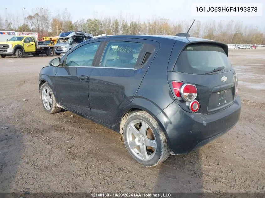 2015 Chevrolet Sonic VIN: 1G1JC6SH6F4193878 Lot: 12140130