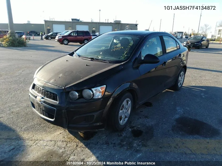 2015 Chevrolet Sonic Ls VIN: 1G1JA5SH7F4134872 Lot: 20180984