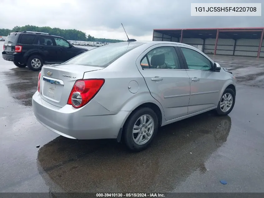 2015 Chevrolet Sonic Lt Auto VIN: 1G1JC5SH5F4220708 Lot: 39410130