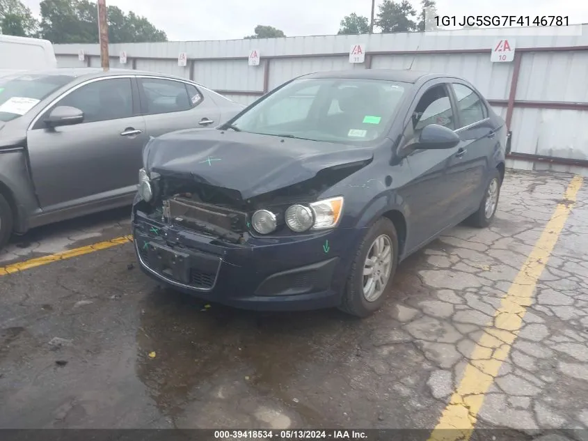 1G1JC5SG7F4146781 2015 Chevrolet Sonic Lt Auto