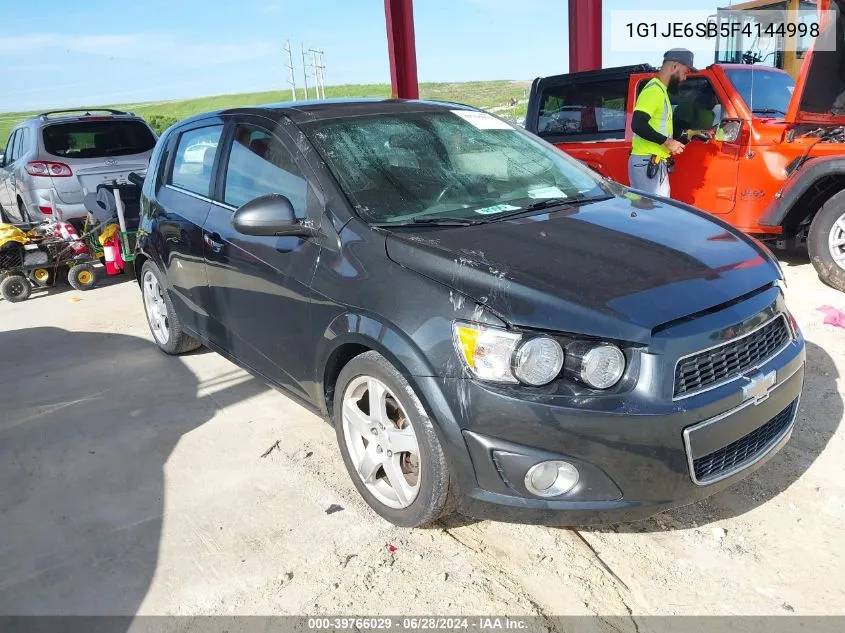 2015 Chevrolet Sonic Ltz Auto VIN: 1G1JE6SB5F4144998 Lot: 39766029