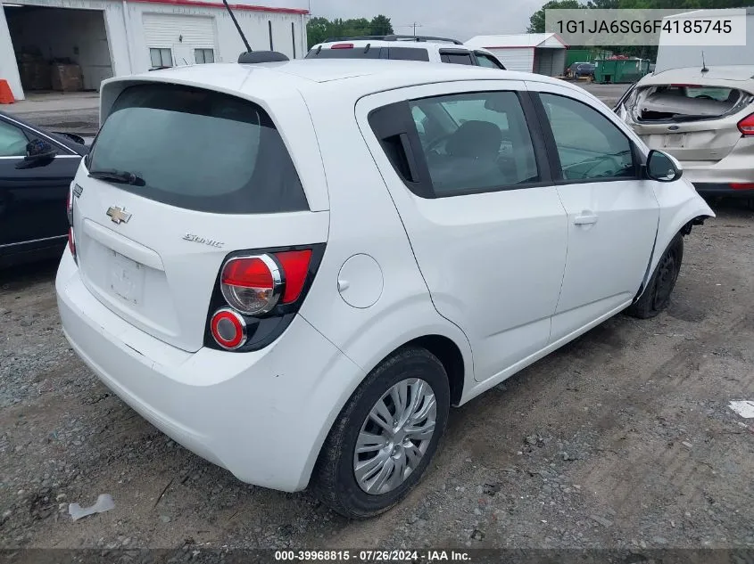 1G1JA6SG6F4185745 2015 Chevrolet Sonic Ls Auto