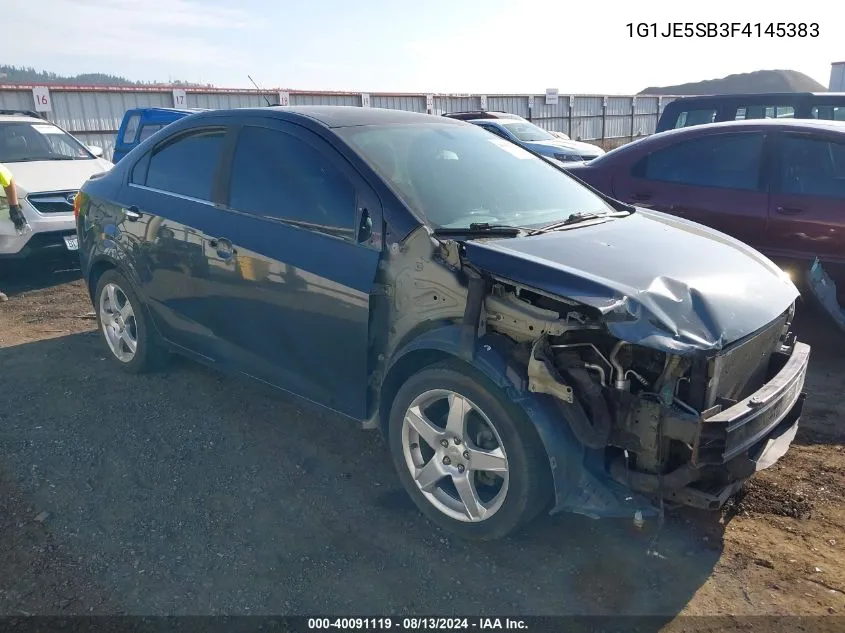 1G1JE5SB3F4145383 2015 Chevrolet Sonic Ltz Auto