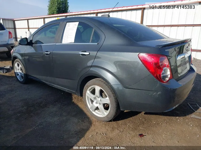 1G1JE5SB3F4145383 2015 Chevrolet Sonic Ltz Auto