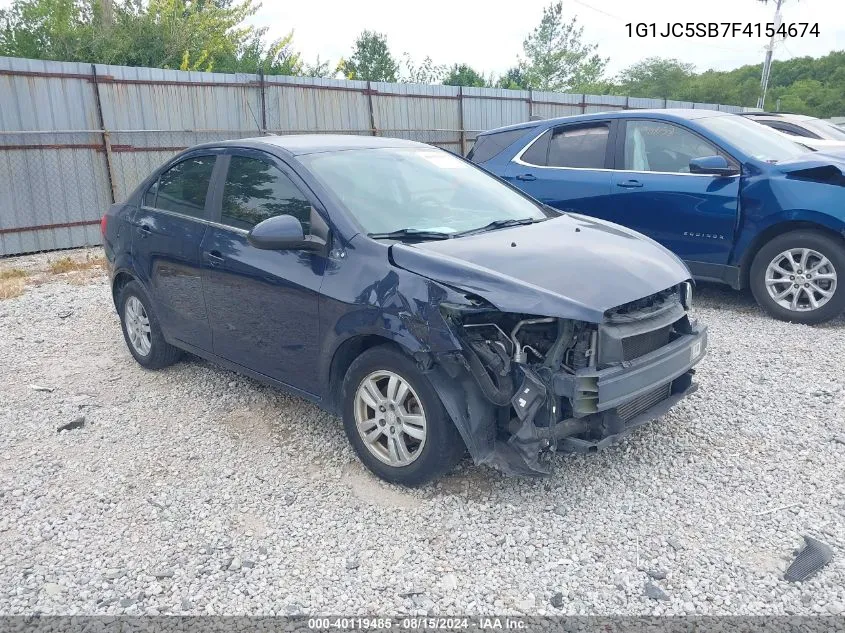 1G1JC5SB7F4154674 2015 Chevrolet Sonic Lt