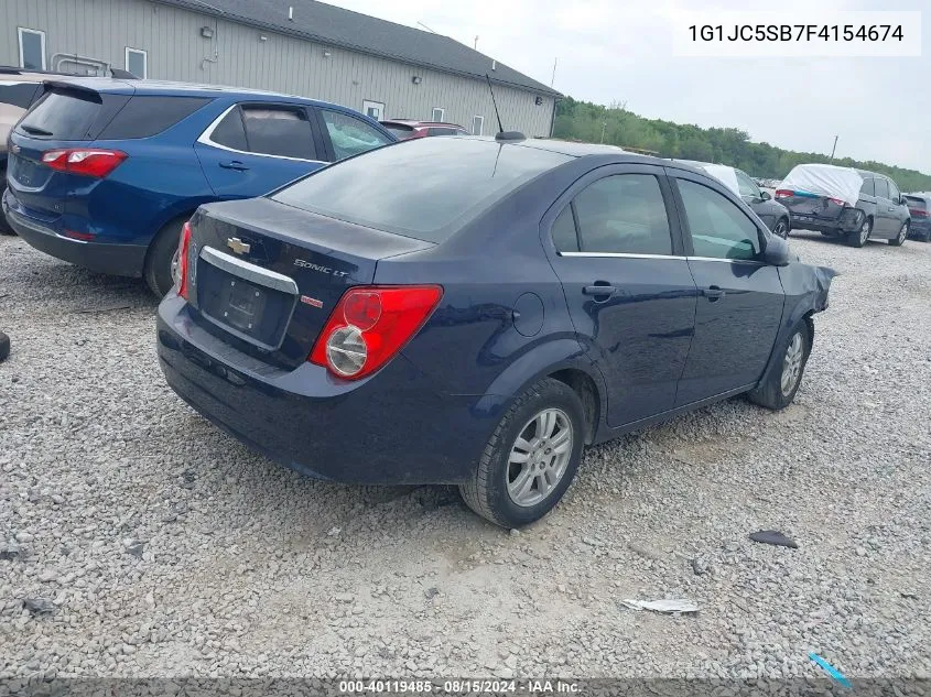 1G1JC5SB7F4154674 2015 Chevrolet Sonic Lt