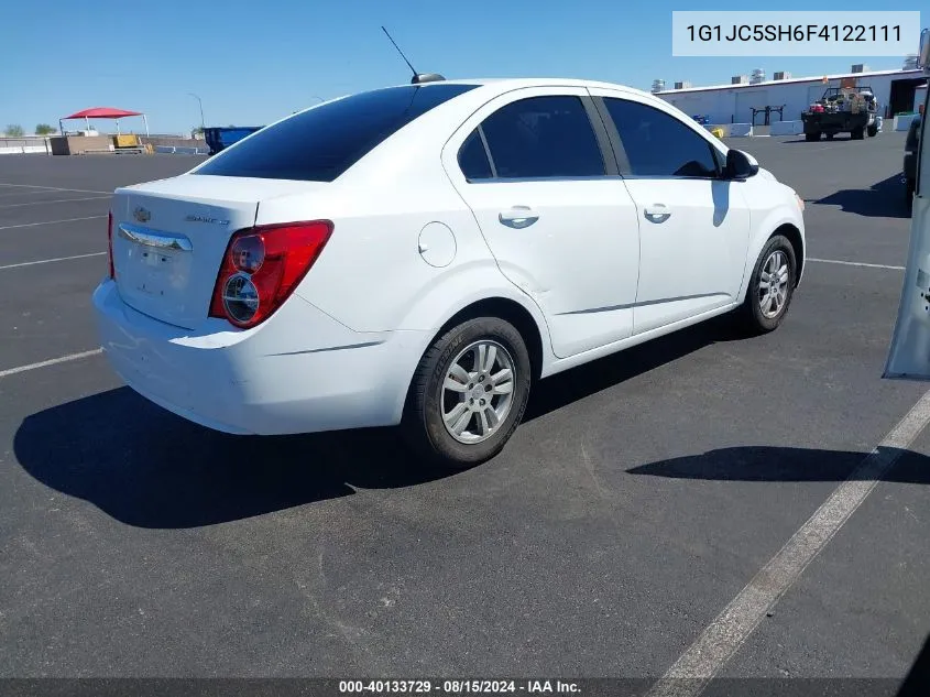 2015 Chevrolet Sonic Lt Auto VIN: 1G1JC5SH6F4122111 Lot: 40133729