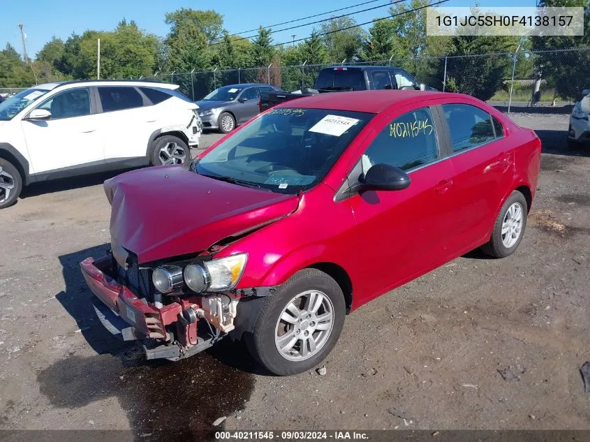 2015 Chevrolet Sonic Lt Auto VIN: 1G1JC5SH0F4138157 Lot: 40211545