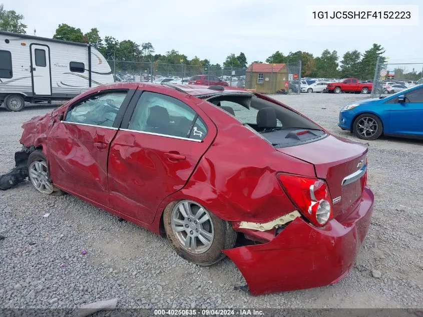 2015 Chevrolet Sonic Lt Auto VIN: 1G1JC5SH2F4152223 Lot: 40250635