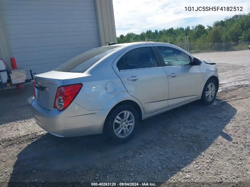 2015 Chevrolet Sonic Lt Auto VIN: 1G1JC5SH5F4182512 Lot: 40263120