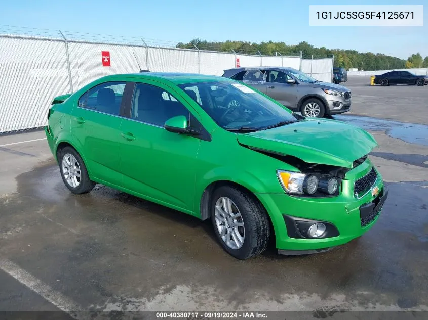 1G1JC5SG5F4125671 2015 Chevrolet Sonic Lt Auto