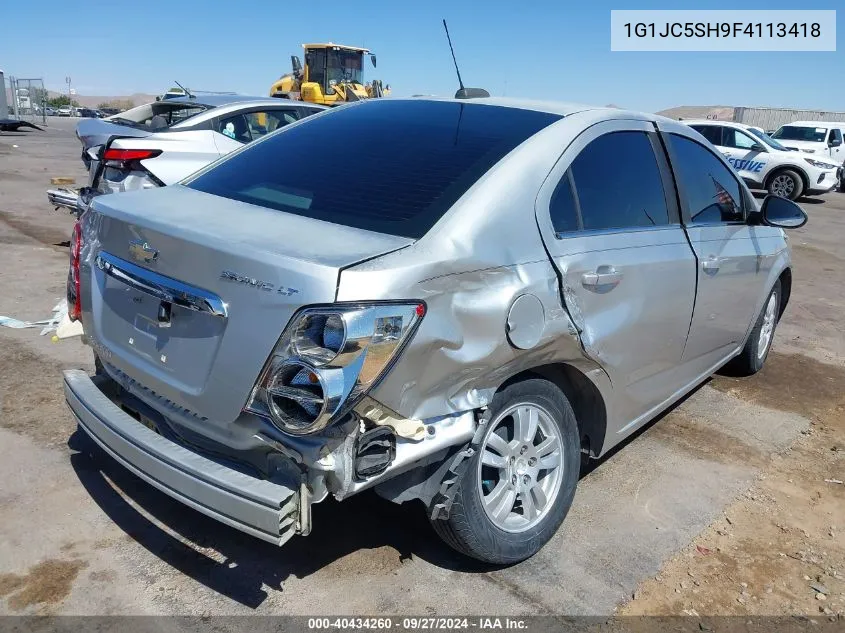 2015 Chevrolet Sonic Lt Auto VIN: 1G1JC5SH9F4113418 Lot: 40434260