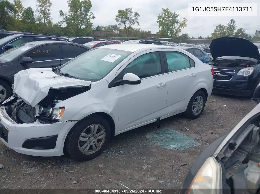 2015 Chevrolet Sonic Lt Auto VIN: 1G1JC5SH7F4113711 Lot: 40434913