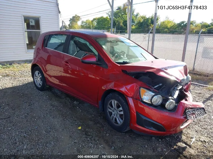 2015 Chevrolet Sonic Lt Auto VIN: 1G1JC6SH3F4178433 Lot: 40606207