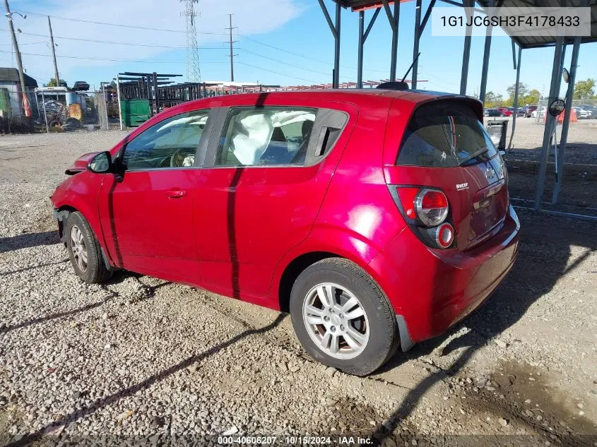 2015 Chevrolet Sonic Lt Auto VIN: 1G1JC6SH3F4178433 Lot: 40606207