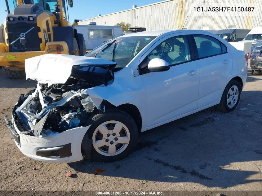 2015 Chevrolet Sonic Ls Auto VIN: 1G1JA5SH7F4150487 Lot: 40631285