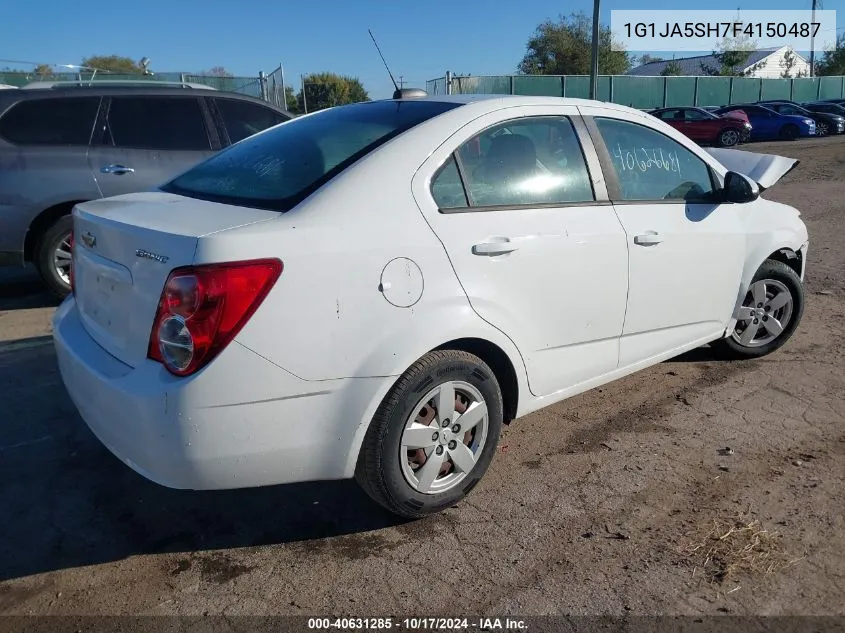 2015 Chevrolet Sonic Ls Auto VIN: 1G1JA5SH7F4150487 Lot: 40631285