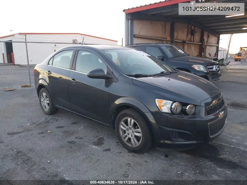 2015 Chevrolet Sonic Lt Auto VIN: 1G1JC5SH2F4209472 Lot: 40634638