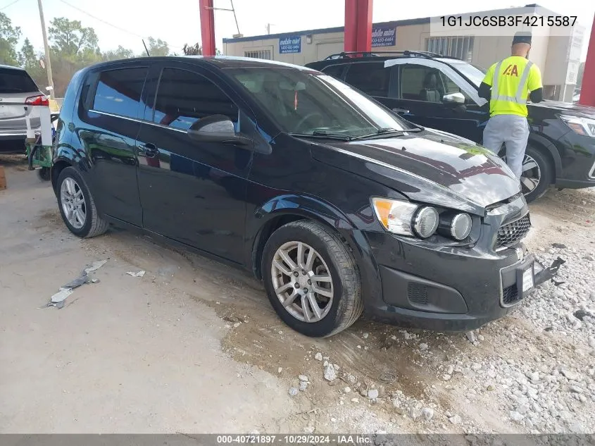 2015 Chevrolet Sonic Lt Auto VIN: 1G1JC6SB3F4215587 Lot: 40721897