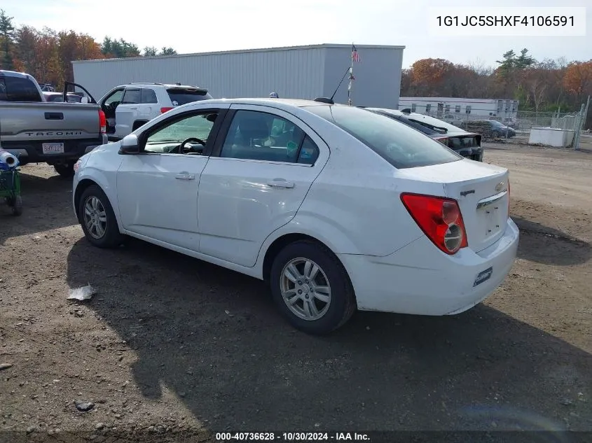 1G1JC5SHXF4106591 2015 Chevrolet Sonic Lt Auto