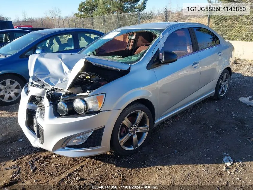 2015 Chevrolet Sonic Rs Auto VIN: 1G1JG5SB6F4143850 Lot: 40741956